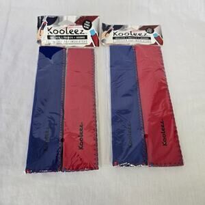 Kooleez Freezer Pop Insulators 2 - Red and 2 - Blue / 4 Count